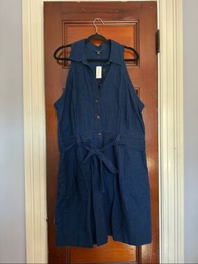 NWT Banana Republic Sleeveless Linen Romper - 18